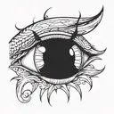 eye sakuna smile tattoo design idea
