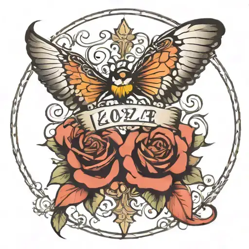 birth date tattoo design idea