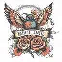 birth date tattoo design idea