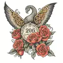 birth date tattoo design idea