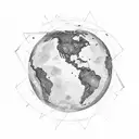 Atlas god earth geology tattoo design idea