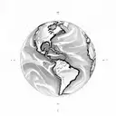 Atlas god earth geology tattoo design idea