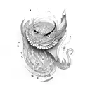 river Isla  tattoo design idea