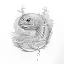 river Isla  tattoo design idea