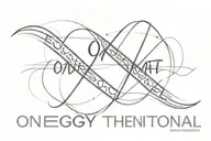 text "On the moral-volitional" in energy and aggressive style tattoo design idea