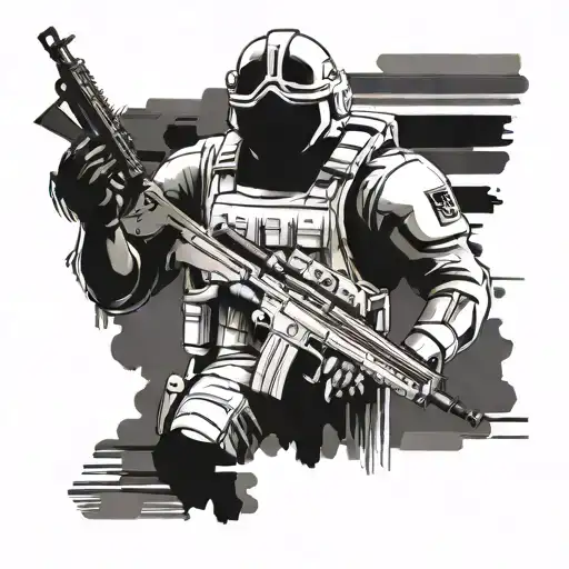 Rainbow Six Siege tattoo design idea