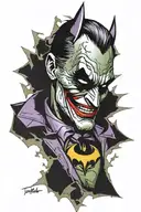 batman Joker tattoo design idea