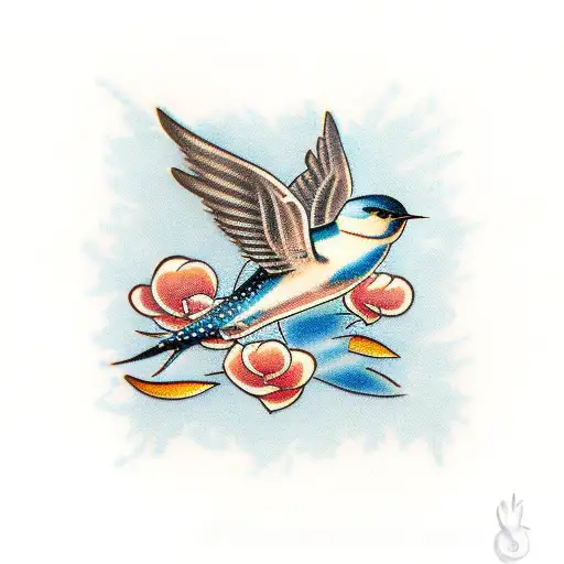  Swallow tattoo design idea