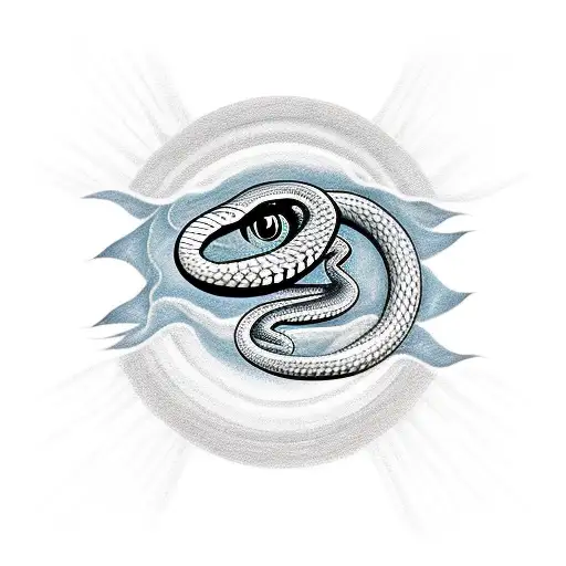 Sun Inspired Snake 1 Scan DIGITAL DOWNLOAD for Tattoo Design or Print - Etsy