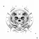 perseus with medusa's  tattoo design idea