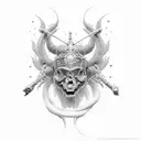 perseus with medusa's  tattoo design idea