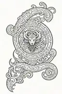 cancer leo aries zodiac symbols tattoo design idea