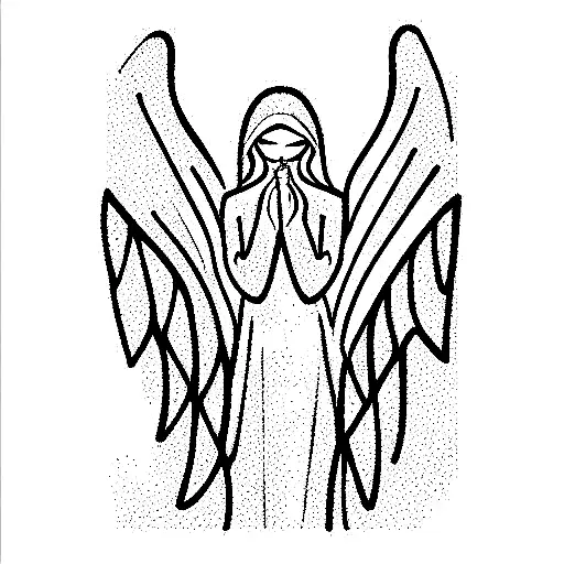 Angel 111 tattoo design idea