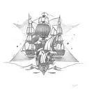 Say Burn the ships tattoo design idea