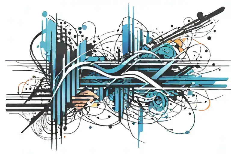 brushed stripe arm band tattoo design idea