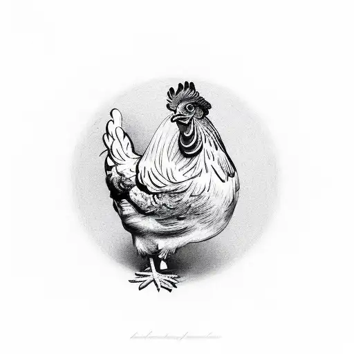 Memorial Chicken tattoo design idea