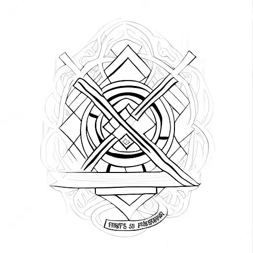 a cross with the quote "know there is something inside of you greater than any obstacle" tattoo design idea