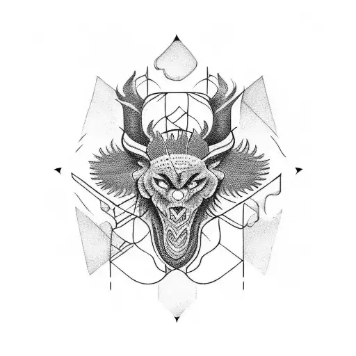 norway mythology tattoo design idea