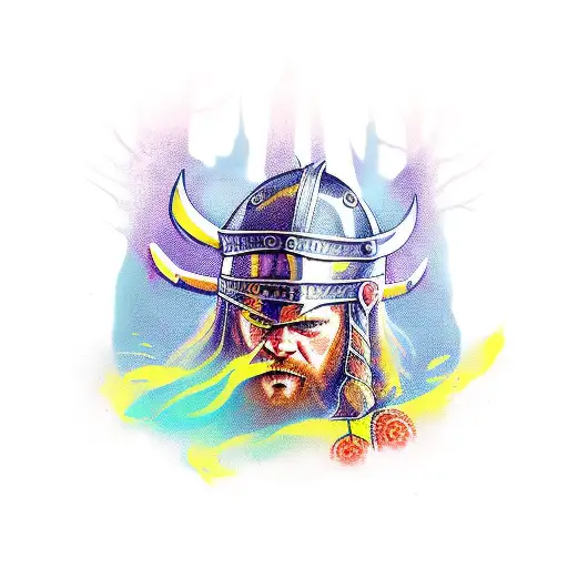 Viking ragnarok tattoo design idea
