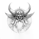 Viking ragnarok tattoo design idea