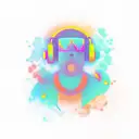 dj equipment, playing music, techno tattoo design idea