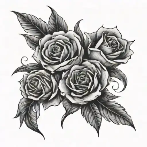 love and hate tattoo design idea