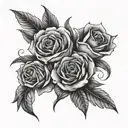 love and hate tattoo design idea