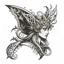 goddess nyx dota 2 tattoo design idea