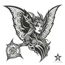 goddess nyx dota 2 tattoo design idea