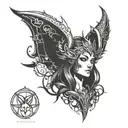 goddess nyx dota 2 tattoo design idea