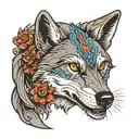 wolf tattoo design idea