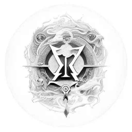 XXV met een krans er rond en 1904 eronder tattoo design idea