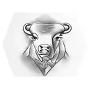 bulls and bears wall street tattoo design idea