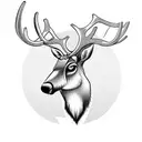 reindeer tattoo design idea