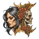 split personality   tattoo design idea