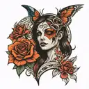 split personality   tattoo design idea