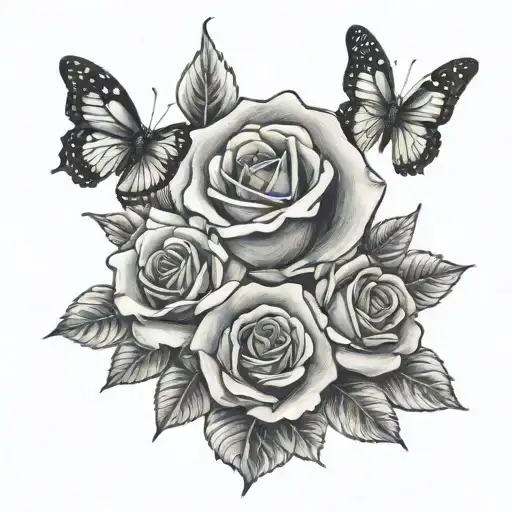 in memory of mom tribute tattoo design idea