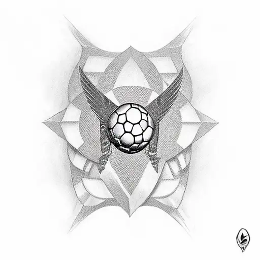 soccer player dedicates his goals to his son tattoo design idea