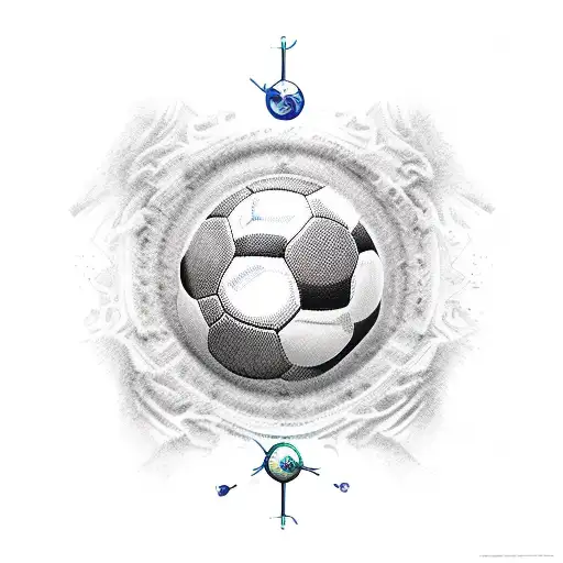 soccer player dedicates his goals to his unborn son tattoo design idea