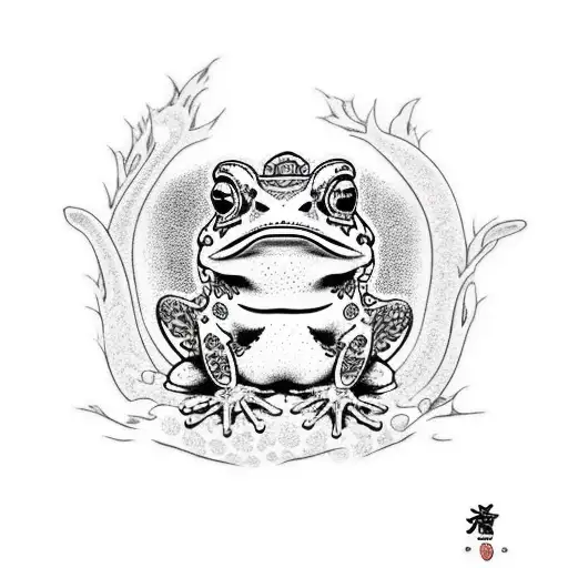 toad tattoo design idea