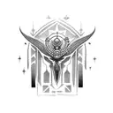 obatala guerrero tattoo design idea