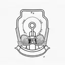 cartoon log, spanner and sunglasses memorial  tattoo design idea