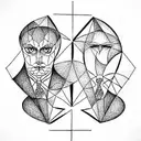 master and margarita bulgakov style tattoo design idea