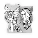 master and margarita bulgakov style tattoo design idea
