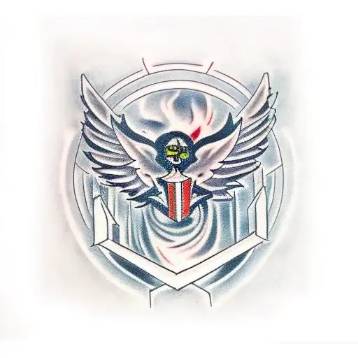 dark angel tattoo design idea