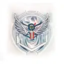 dark angel tattoo design idea