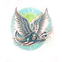 dark angel tattoo design idea