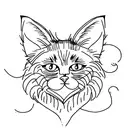 create cat feet and harry potter mixture include some nature  tattoo design idea