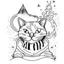 create cat feet and harry potter mixture include some nature  tattoo design idea