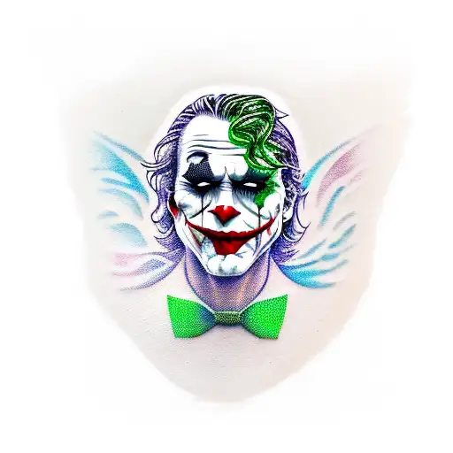 Joker tattoo design idea